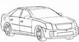 Cadillac Cts Limusina sketch template