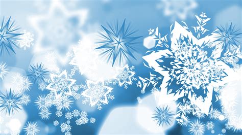 vectors blue winter snowflakes wallpapers hd desktop  mobile
