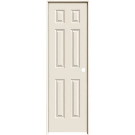 jeld wen      smooth  panel solid core primed single prehung interior door