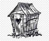 Outhouse Pinclipart sketch template