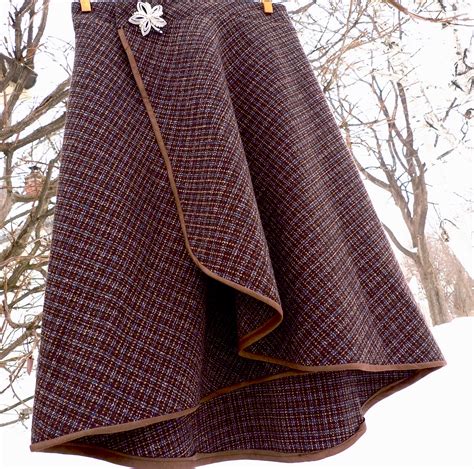 winter wool wrap skirt sewing projects burdastylecom