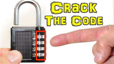 crack  code open  combination padlock youtube