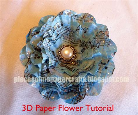 pieces   scrapbooking paper crafts  paper flower tutorial