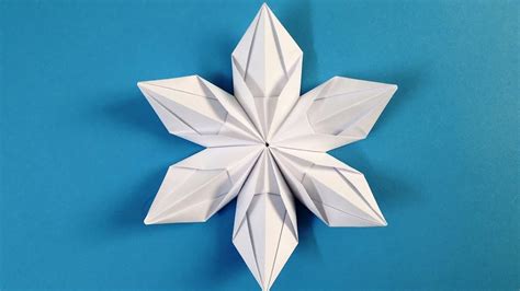 Origami Snowflake How To Make Beautiful 3d Snowflakes Origami Youtube