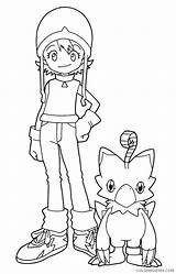 Coloring4free Digimon Coloring Pages Biyomon Sora Related Posts sketch template