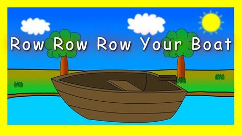 row row row  boat nursery rhymes instrumental youtube