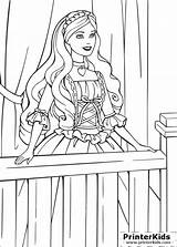 Barbie Princess Coloring Pages Pauper Printable sketch template