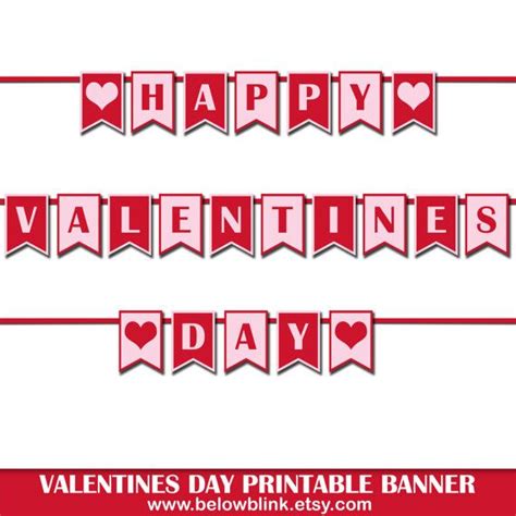happy valentines day banner printable photo prop banner valentines