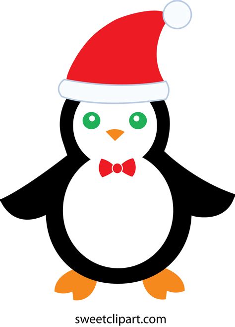 cute christmas penguin  clip art
