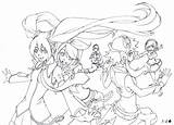 Vocaloid Lineart Coloring Pages Girls Anime Deviantart Group Imgarcade Credit Larger Sketch sketch template