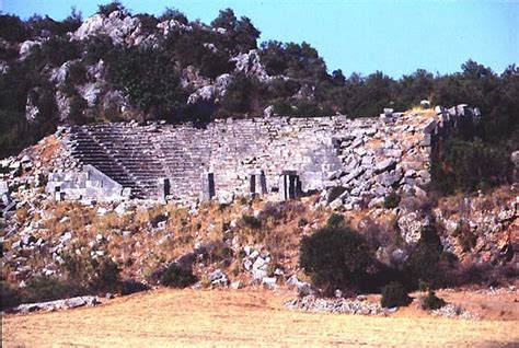 pinara turkey theatres amphitheatres stadiums odeons ancient greek roman world teatri odeon