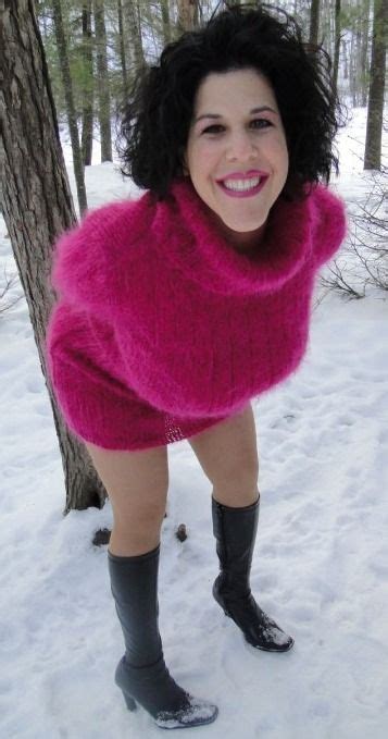 Angora Fluffy Angora Sweater Carole Curves Nude Tumblr Pullover