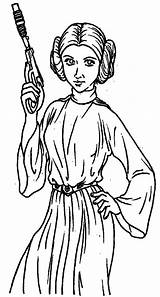 Princess Leia Coloring Pages Getcolorings Printable Lei sketch template