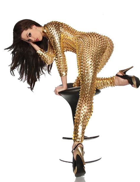 Gold Black Silver Women Sexy Hollow Out Jumpsuit Zip Up Catsuit