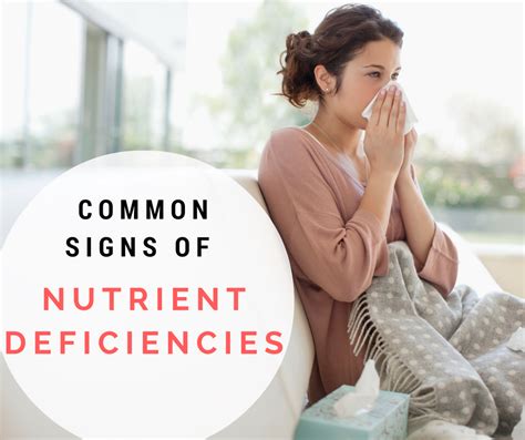 the common signs of vitamin and mineral deficiencies