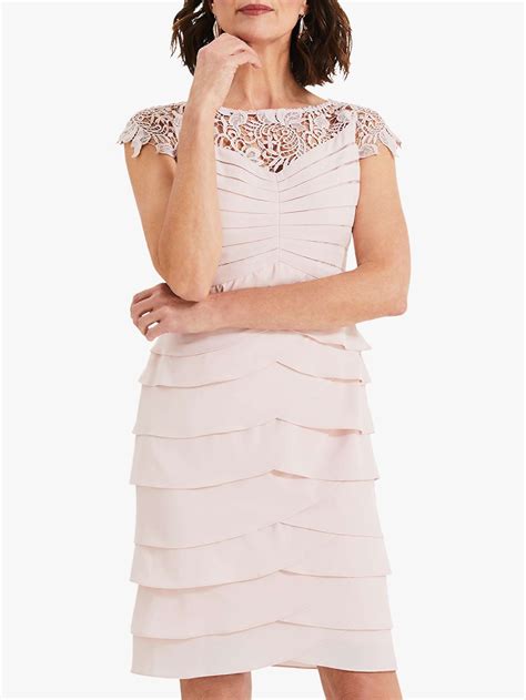 phase  faith floral lace layered dress petal pink  john lewis partners layer dress