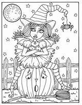 Hocus Pocus Halloween Witches sketch template