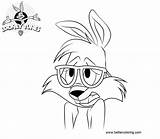 Coloring Pages Tunes Looney Rodney Rabbit Kids Printable sketch template