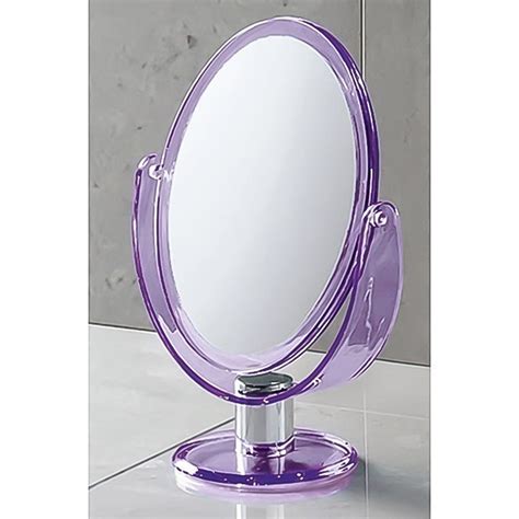 nameeks mirror purple plastic magnifying countertop vanity mirror  lowescom