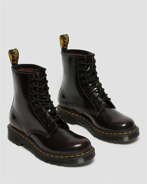 womens arcadia leather lace  boots dr martens
