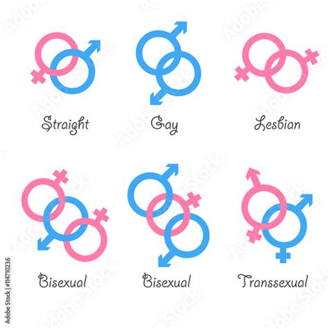 sexual orientation vector icons sexual gender orientation human