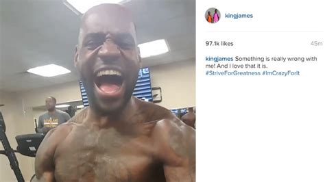 Video Lebron James Posts Instagram Video From Gym Screams Sports