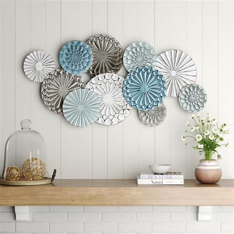sand stable multi color metal abstract flower wall decor reviews