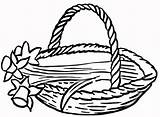Basket Coloring Picnic Drawing Wicker Clipart Fruit Clip Baskets Pages Printable Cliparts Children Getdrawings Clipartmag Family Library Drawings Rope Anchor sketch template