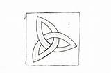 Triquetra Step sketch template