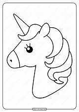 Coloring Printable Cute Pdf Unicorn Pages Unicorns Kids Color Print Colouring Drawing Visit Animal Sheets sketch template