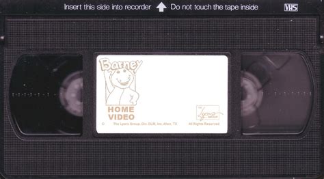 barney home video label template   tan  dtvrocks  deviantart