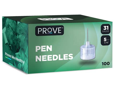 prove  needles  gauge   mm pack   individually wrapped diabetic