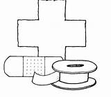 Coloring Aid First Kit Drawing Bandaid Band Craft Heals Jesus Clip Clipart Pages Paintingvalley Library Use Popular sketch template