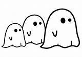 Coloring Ghosts Cute Halloween Ghost Spoken Pages Kleurplaat Printable Kids Witch Color Afbeelding Kleurplaten Colouring sketch template