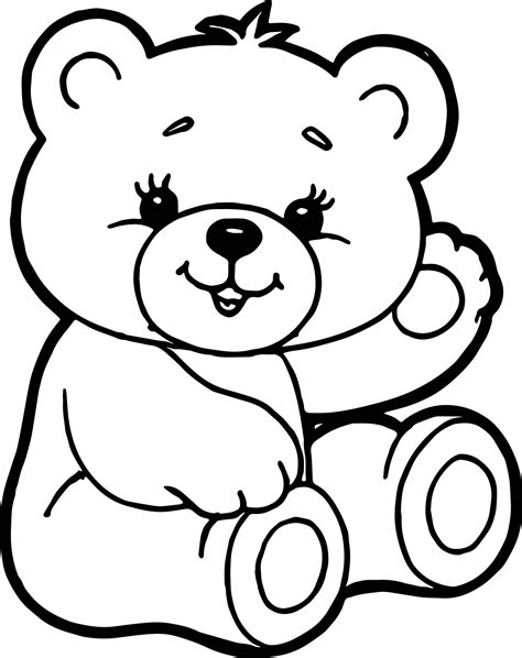 teddy bear coloring pages  getdrawings