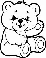 Teddy Bear Coloring Pages Holding Getdrawings sketch template