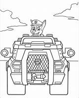 Coloring Patrol Paw Chase Truck Pages Printable Driving Kids War Print Color Book Everfreecoloring sketch template