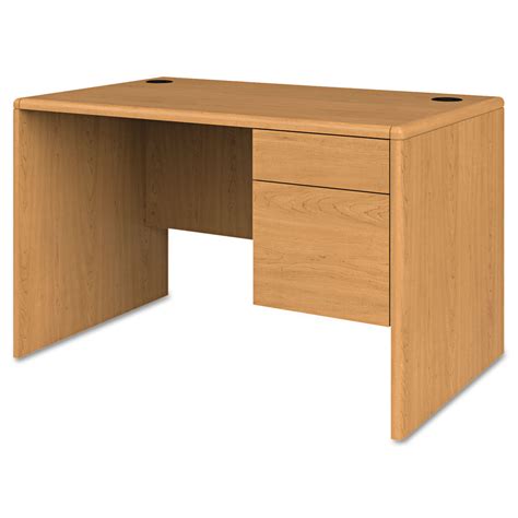 series single pedestal desk   quarter height