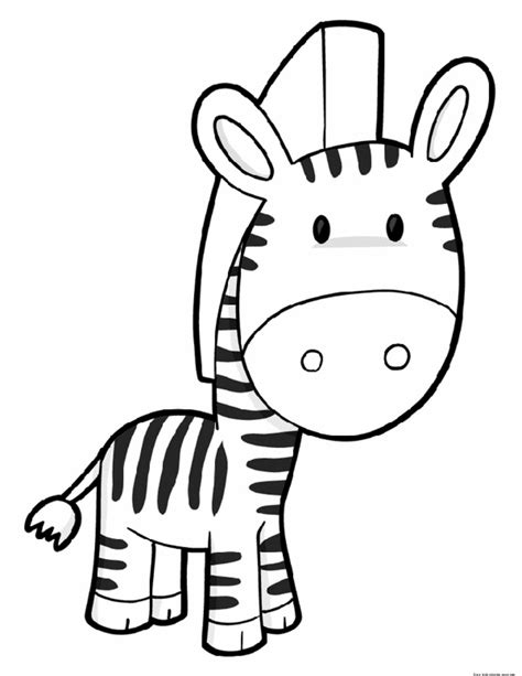 printable zebra preschool coloring page  kidsfree printable coloring