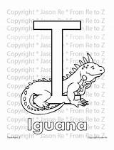 Iguana Abcs sketch template