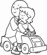 Caillou Coloring Pages Rosie Family Kids Wecoloringpage sketch template