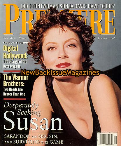 Premiere 1 96 Susan Sarandon Warner Brothers Digital Hollywood January