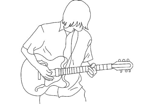 drawings guitarist jobs printable coloring pages