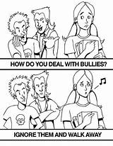 Cyberbullying Sheet Bully sketch template