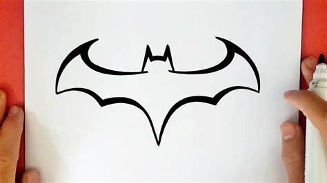 draw  batman logo youtube