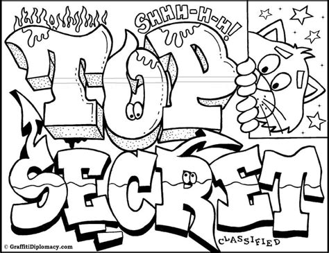 cool design coloring pages street blog graffiti sketches