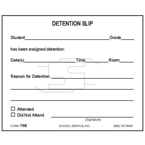 detention slips printable printable word searches