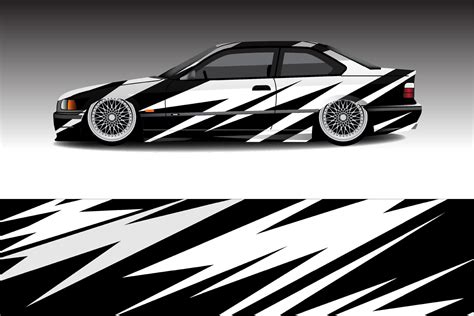 car wrapping sticker design  racing cars  vector art  vecteezy