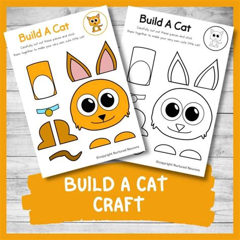ideas  coloring printable kitty craft