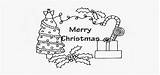 Merry Coloring Clipartkey sketch template